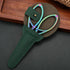 Embroidery Scissors Sheath Protector Craft Scissors Storage Cover Leather Case, 2Pieces Green...