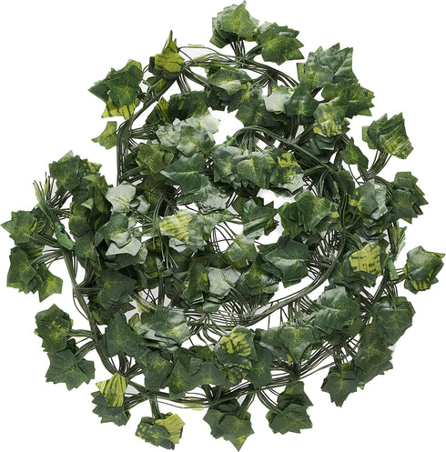 84Feet 12 Strands Artificial Flowers Greenery Fake Hanging Vine Plants Leaf Garland Hanging for Wedding Party Garden Outdoor Office Wall Decoratio...