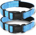 2 Pack Reflective Dog Collar with Safety Locking Buckle, Adjustable Soft Breathable Comfortable Nylon Pet Collar for Small, Medium and Large Dogs,...