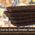Heavy Duty XL Brown Scouring Pad 2 Pack. 10 x 4.5in Large Multipurpose Nylon Scrubbing Sponges. Clean Bathrooms, Kitchens, Counters and Floors to ...