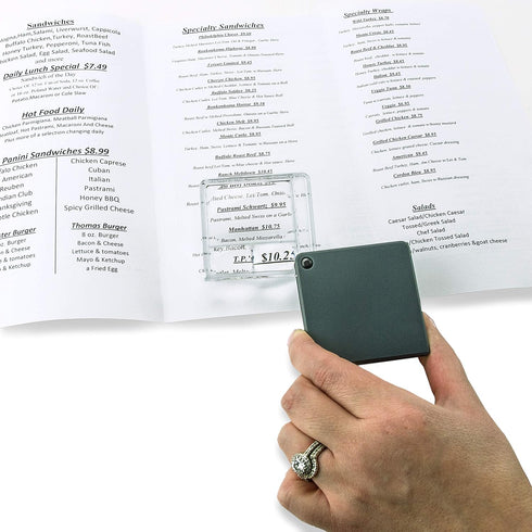 Carson MagniFlip Plus 2.5x/5x/7x Flip-Open Magnifier GN-44...