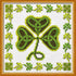 Irish Cross Stitch Kit 'Shamrock' - Symbol of Ireland Clover Embroidery - DIY Handmade Gift...