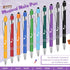 20 Pieces Music Note Ballpoint Pen Funny Pens Stylus Pen Crystal Ballpoint Pens Retractable Touch Screen Pens Motivational Quotes Pen Vibrant Posi...