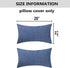 Home Brilliant Lined Linen Throw Pillow Covers Decorative Oblong Cushion Covers for Sofa, 12"x20"(30x50cm), Navy Blue...