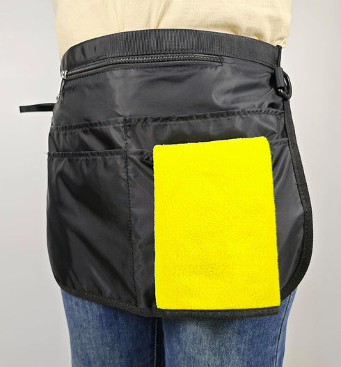Small Size Cleaning Caddy Apron for Women with 5 Pockets, Professional Waterproof Cleaning Supplies for Housekeepers...