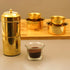 Traditional Brass Filter Coffee Maker, Brass, South Indian Drip Sytle Decoction Liquid Maker, Coffee Filter Vessel, Utensil, Kumbakonam Degree Cof...