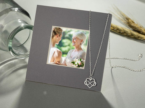 RareLove Mother in Law Gifts from Daughter in Law,Mom Gift from Daughter,Mother of the Groom Necklace,925 Sterling Silver Tiny Infinity Heart Neck...