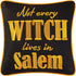 C&F Home "Not Every Witch Lives in Salem Script Small Petite Halloween Accent Pillow 10" x 10" Autumn Fall Harvest Spooky Humorous Cute Handcrafte...