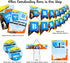 POP parties Ink Gaming Green Waterproof Bottle Labels - 20 Labels, 2" x 9" Each - Perfect for Gaming Party Decorations...