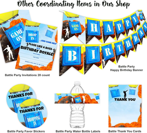Gaming Party Happy Birthday Banner - Video Game Party Supplies - Game Truck Party Decorations - Gaming Pink...