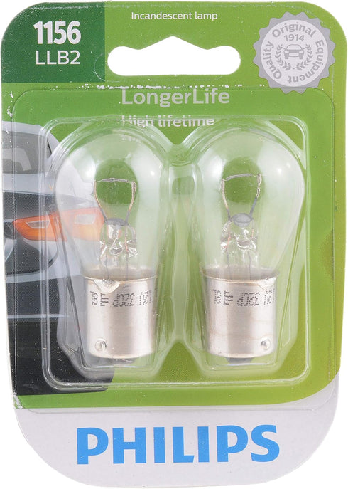 Philips 1156LLB2 LongerLife Miniature Bulb, 2 Pack...