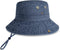 CHOK.LIDS Classic Cotton Wide Brim Bucket Hat with Adjustable String Trendy Unisex Sun Hat Lightweight Outdoor Travel Boonie...