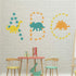 Dinosaur Wall Decal - Dinosaur Footprints Stickers - Vinyl Wall Art for Boys Girls Kids Bedroom Nursery Home Decor...