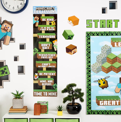 Eureka Minecraft Bookmarks for Students and Teachers, 2" x 6" Each, 36 Pieces...