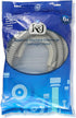 K&J 6ft Heavy-Duty Washing Machine Drain Hose with Clamp, Fits 1-1/4" Outlets