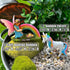 Mood Lab Fairy Garden - Unicorn Rainbow Set of 2 pcs - Miniature Figurines & Accessories Kit...