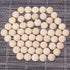 Shapenty Half Round Unfinished Wooden Balls Smooth Split Wood Ball Beads for Christmas Ornaments Painting Woodworking Crafting Projects DIY Wreath...