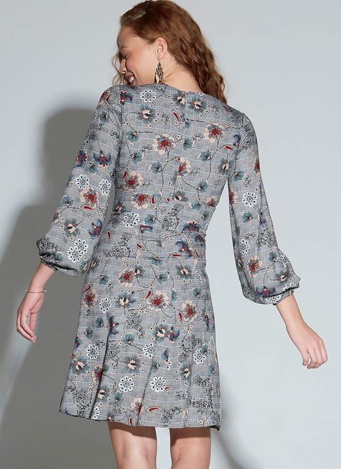 McCall Pattern Company McCall's Women's V-Neck Sleeveless, Short 3/4 Sleeve Dress Sewing Patterns, Sizes 6-14, 6-8-10-12-14, White...