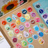 40 Pcs Face Emotional Feelings Funny Refrigerator Magnets Cute Emotion Fridge Magnets Round Decorative Mood Magnets for Whiteboard Kitchen Office ...