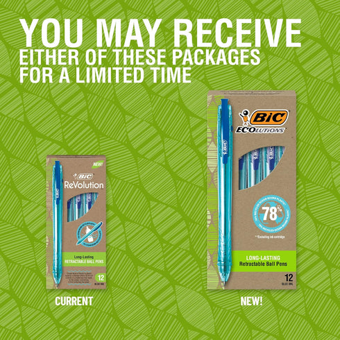 BIC ReVolution Ocean Retractable Ballpoint Pen...