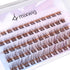 Brown Lash Clusters Natural Lash Extension Brown Wispy Eyelash Extension 8-16mm CC Curl Brown Individual Lashes Clusters Eyelashes Extensions...