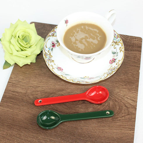 5.12” Soup Spoon Coffee Spoon Stir-stirring Spoon With Ceramic Asian Ceramic Spoons for Coffee Tea Yogurt Sauce Sugar Salt and Desserts Demitasse ...