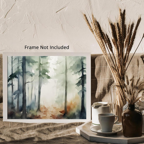 Posterizer 1 pcs- mountains and trees beautiful landscape nature 8-Landscape & Nature Art-Floral Botanical Art- Decor for Home & Office- unframed ...