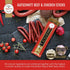 Aufschnitt Grass Fed Beef Jerky Sticks - Low Sodium, Certified Kosher - Made in USA - Keto & Halal Friendly - 6 Pack, Spicy...