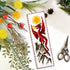 Povitrulya Counted Cross Stitch Kit 'Sun Dragon' - DIY Embroidery Book Marker Set for Adults with Paper Pattern, 16 Count Aida Canvas and Presorte...
