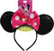UPD Genuine Minnie Mouse Sparkled Ear Shaped Headband with Hot Pink Bow Disney Official Licensed (1 Piece)...