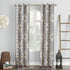 Sun Zero Nepal Global Medallion Print Blackout Grommet Curtain Panel, 40" x 84", Linen...