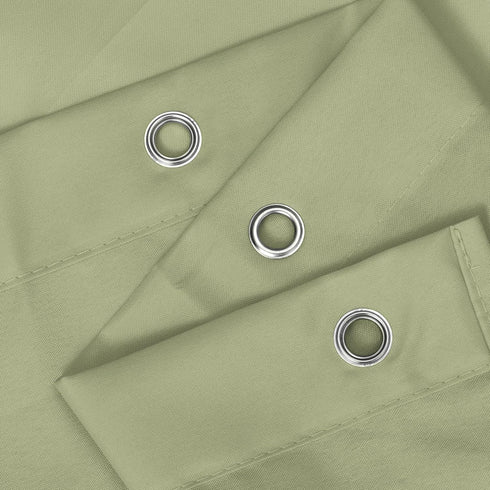 N&Y HOME Fabric Shower Curtain or Liner with Magnets Sage Green - Hotel Quality, Machine Washable, Water Repellent - Sage, 72x72...
