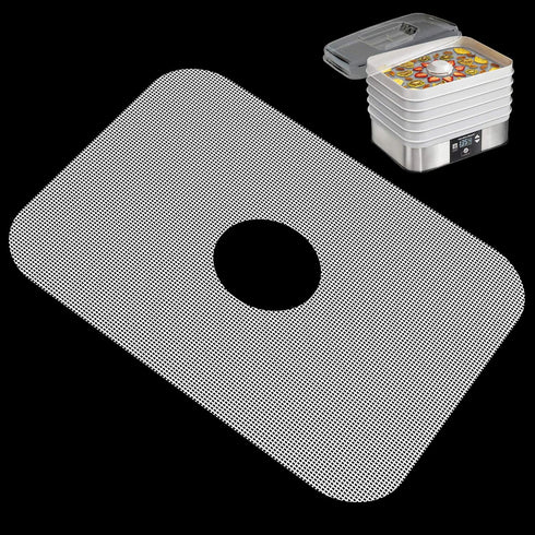 GUCUJI Pack of 5 Premium Non Stick Silicone Dehydrator Sheets Fruit Dryer Mesh for Hamilton Beach 32100A...