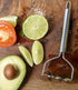 RSVP International Endurance Kitchen Tool Collection Handheld Potato & Avocado Masher, Dishwasher Safe, 7x2.75", Stainless Steel...