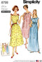 Simplicity Pattern 8799 Misses' Vintage Nightgowns, Size XS-S-M-L-XL...