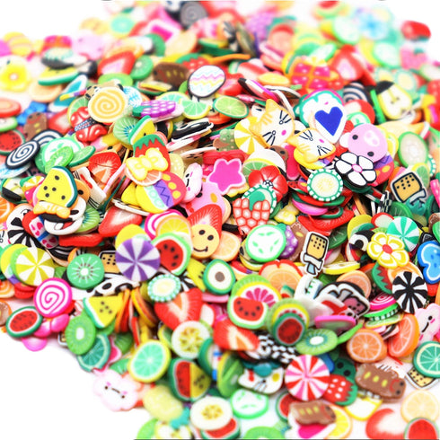 TCOTBE 2000 Pcs Fruit Polymer Slices,Fruit Slime Supplies Charms Slime Acessories Slime Add ins Polymer Clay DIY Nail Art,Charms Slime Making Kit ...