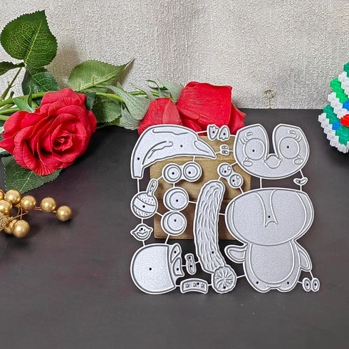 Penguins Die Cuts for Card Crafting Dies Chrismas Greeting Card Cutting Dies Embossing Stencils Template for DIY Crafts Scrapbooking Card Making S...
