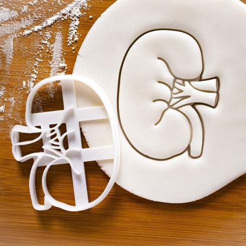 Set of 2 Kidney cookie cutters (Designs: External and Internal Kidney), 2 pieces - Bakerlogy...