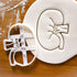 Set of 2 Kidney cookie cutters (Designs: External and Internal Kidney), 2 pieces - Bakerlogy...
