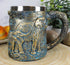 Ebros Animal Totem Spirit Safari Elephant And Calf Family Mug Textured With Rustic Textured Tree Bark Design In Painted Bronze Finish 12oz Drink B...