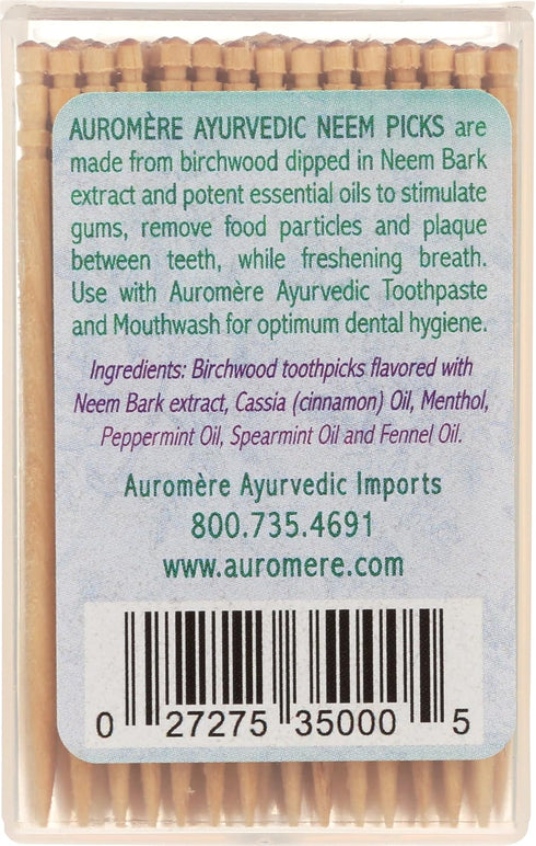 Auromere Ayurvedic Neem Toothpicks, 100 CT...