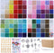 GREENTIME 49000pcs 2mm Seed Beads for Jewelry Making Kit, 92 Colors Small Beads Kit Bracelet Beads with Pendant Charms Kit and Letter Beads for Br...