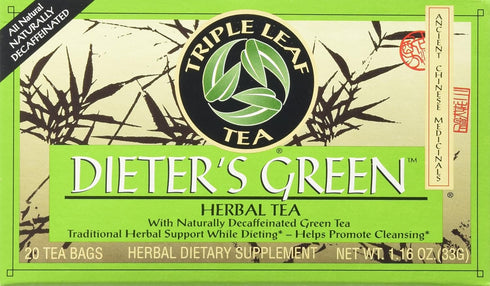 Triple Leaf Teas - Dieter's Green Herbal Tea, 20 bag...