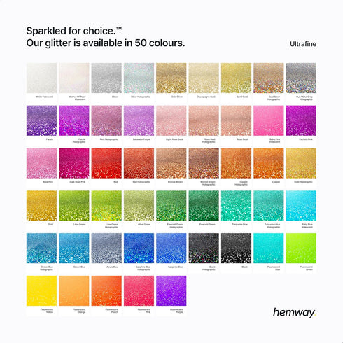 Hemway Craft Glitter Shaker 130g / 4.6oz Glitter for Arts, Crafts, Resin, Tumblers, Nails, Painting, Decoration, Festival, Cosmetic, Body - Ultraf...