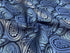S&W SHLAX&WING Ties for Men Blue Paisley Matching Pocket Square Only...