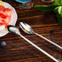 KEAWELL Luxurious 9 Inch Long Iced Tea Spoon Set - 4 Pieces - Gorgeous Design with Exceptional Mirror Polished Finish - 18/10 Stainless Steel- Per...