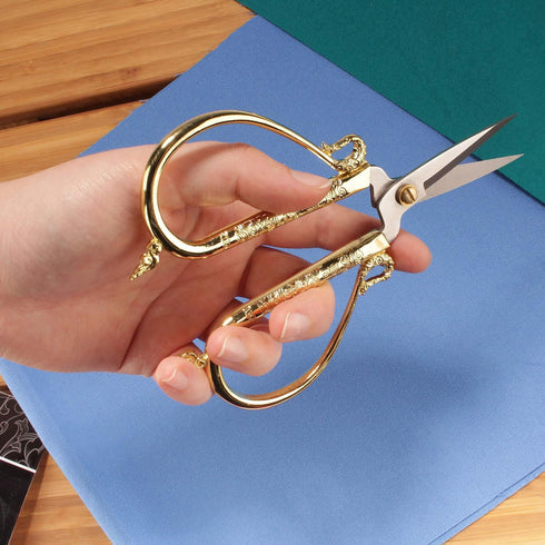 JubileeYarn Classic Chinese Large Embroidery Craft Scissors - Gold - 1 Pair...