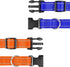 Reflective Nylon Dog Collars 2pcs,with Quick Release Buckle,Adjustable Safety Nylon Collars for Small Medium Large Dogs (Medium :Width1,Neck 14"-2...