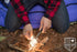 Swiss Safe 5-in-1 Fire Starter with Compass, Paracord and Whistle (2-Pack) for Emergency Survival Kits, Camping, Hiking, All-Weather Magnesium Fer...
