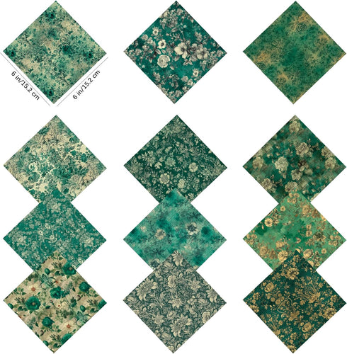 Floral Cardstock Paper, 6"x 6" Scrapbook Paper Pad for Cardmaking, 24 Sheets Single-sided Flower Pattern Paper, Decorative Craft Design Paper DIY ...